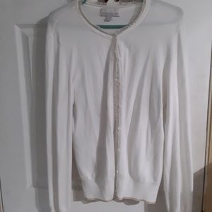 Carolyn Taylor white gold cardigan